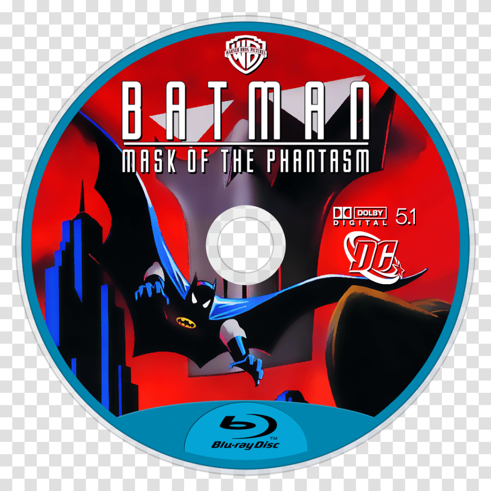 Image Id Batman Mask Of The Phantasm Poster, Disk, Dvd, Advertisement Transparent Png
