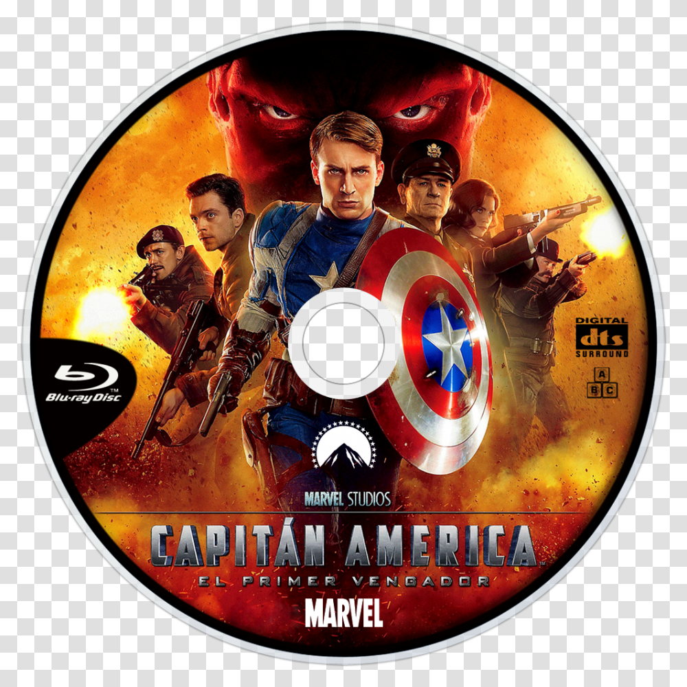 Image Id Capitan America The First Avenger Bluray, Disk, Poster, Advertisement, Dvd Transparent Png