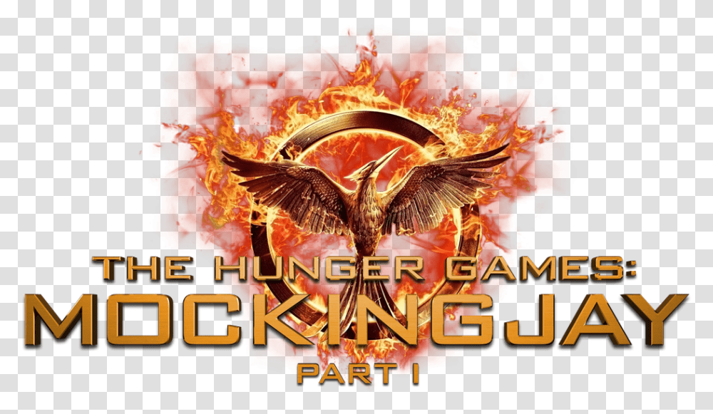 Image Id Hunger Games Mockingjay Part 1 Logo, Poster, Advertisement, Bird, Animal Transparent Png