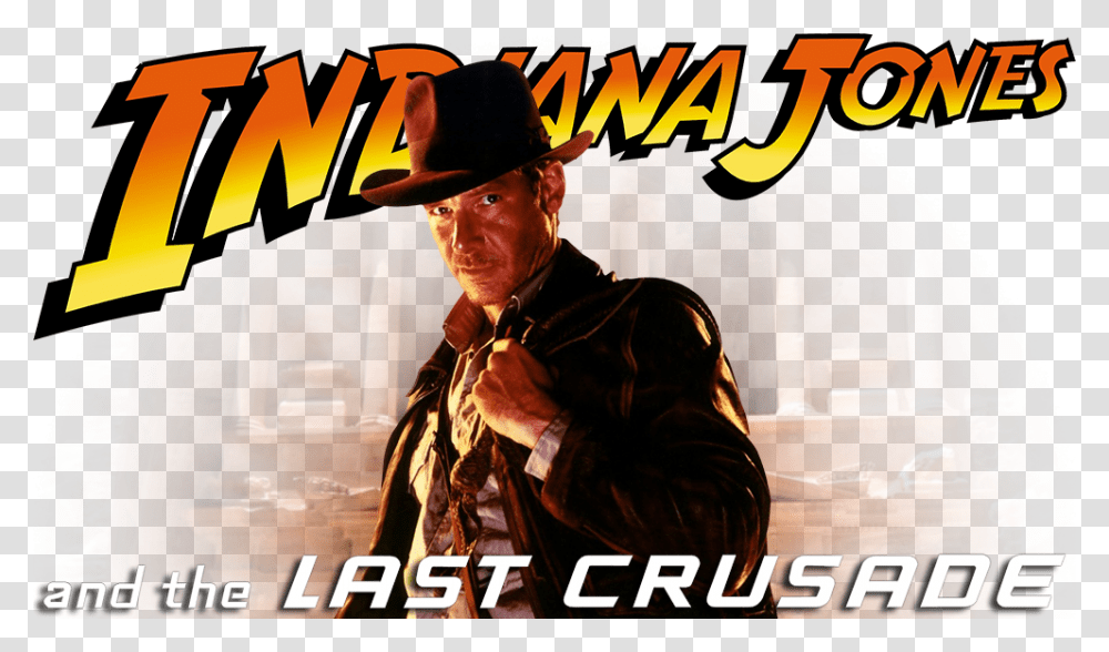 Image Id Indiana Jones Raiders Of The Lost Ark Logo, Person, Hat, Poster Transparent Png