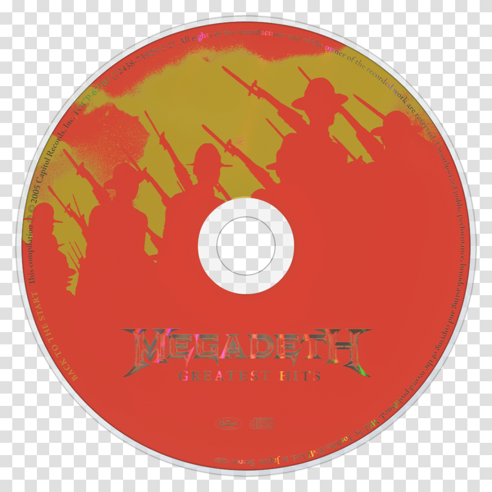 Image Id Megadeth Greatest Hits Art, Disk, Dvd Transparent Png