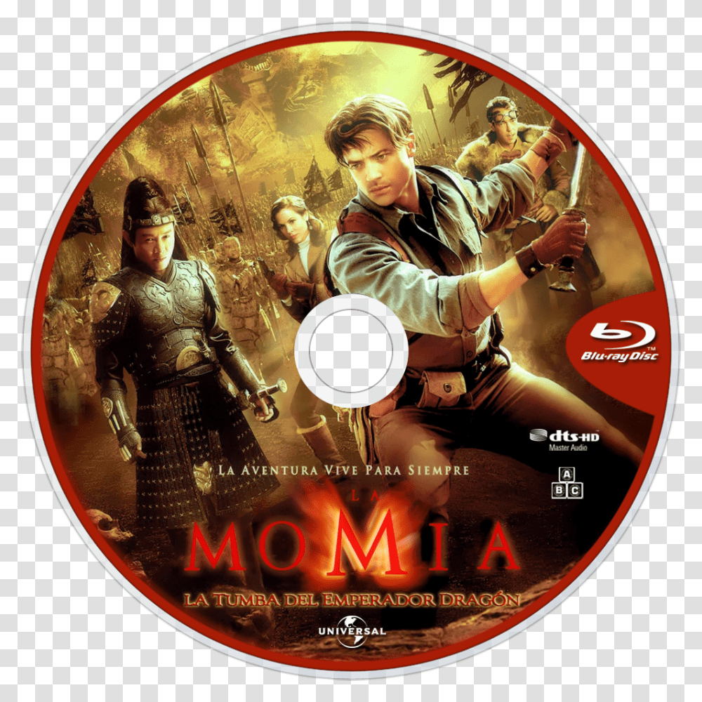 Image Id Mummy 3 Blu Ray Dvd, Disk, Person, Human, Poster Transparent Png