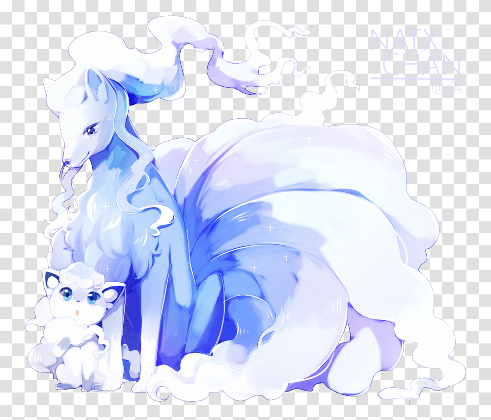 Image In Pokemon Collection By Alolan Ninetales And Alolan Vulpix, Art, Graphics, Angel, Archangel Transparent Png