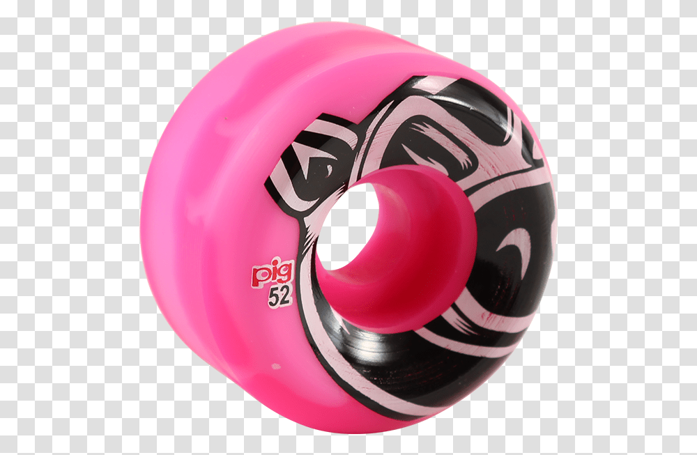 Image Is Loading Pig Head Conical Swirl 52mm 101a Pink Pig Wheels Skateboard Pink, Helmet, Apparel, Ball Transparent Png