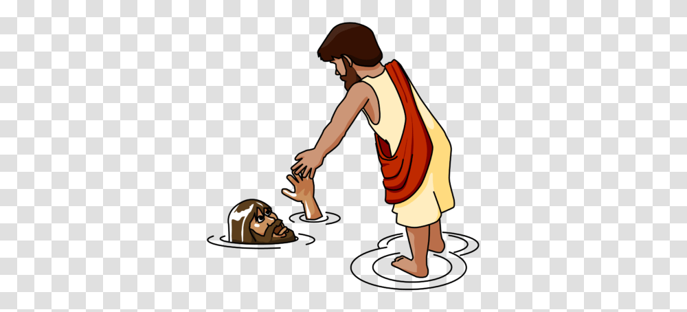 Image Jesus Pulling Peter Out Of The Water, Person, Human, Worship, People Transparent Png