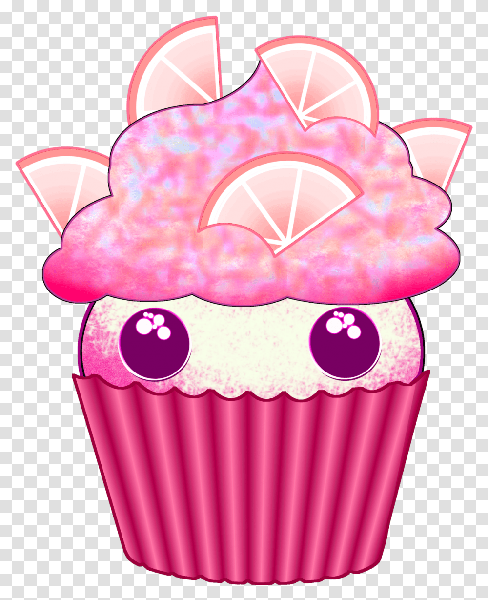 Image Kawaii Pink Cupcake, Cream, Dessert, Food, Creme Transparent Png