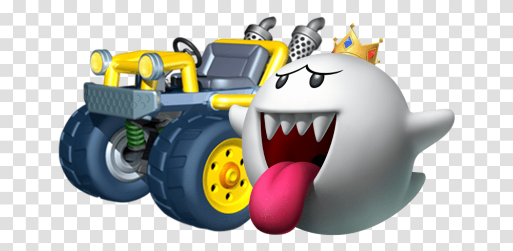Image King King Boo Super Mario Party Birthday Ideas Mario Kart 7 Wario, Toy, Vehicle, Transportation, Tractor Transparent Png