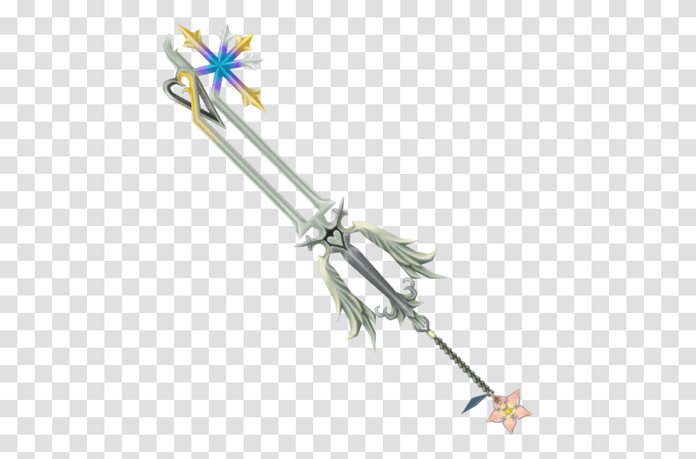Image Kingdom Hearts Oathkeeper Keyblade, Weapon, Weaponry, Spear, Bow Transparent Png