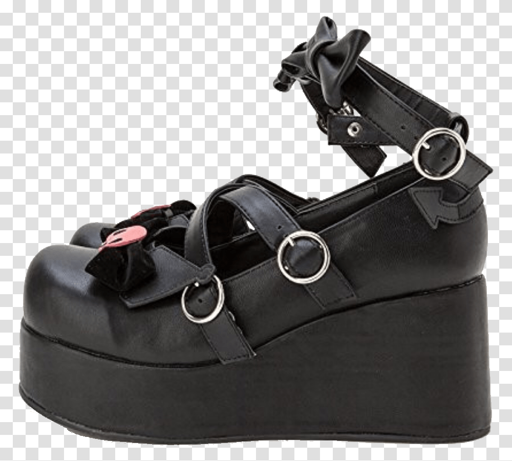 Image Kuromi Platform Shoes, Apparel, Footwear, Wedge Transparent Png