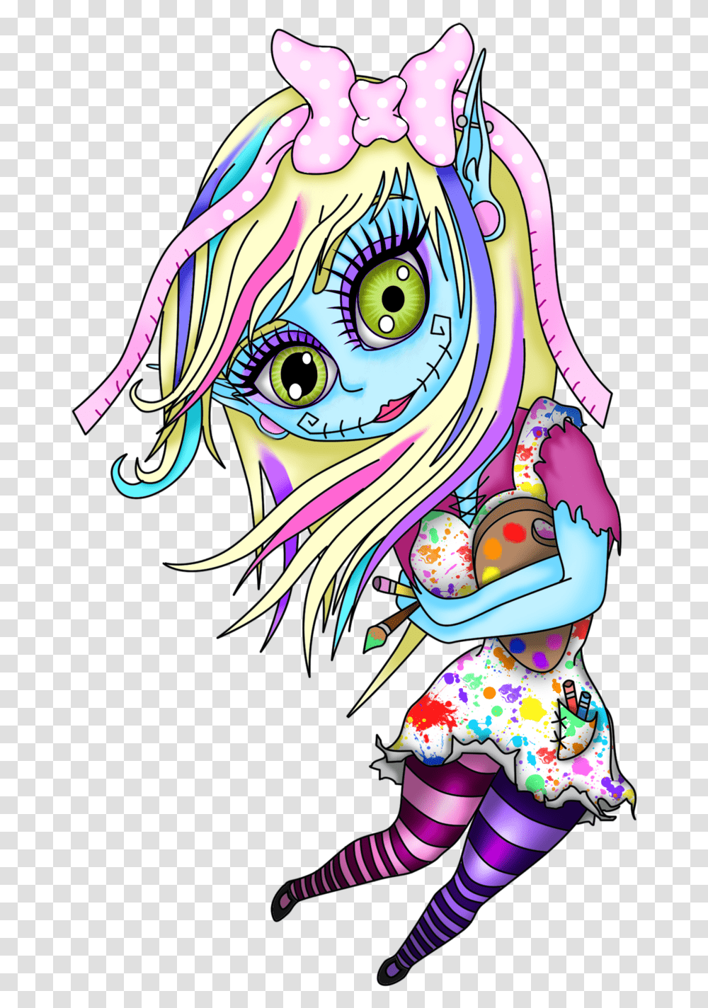 Image Library Library Its Too Cute Inkspirations Zombie Girl Clip Art, Manga, Comics, Book Transparent Png