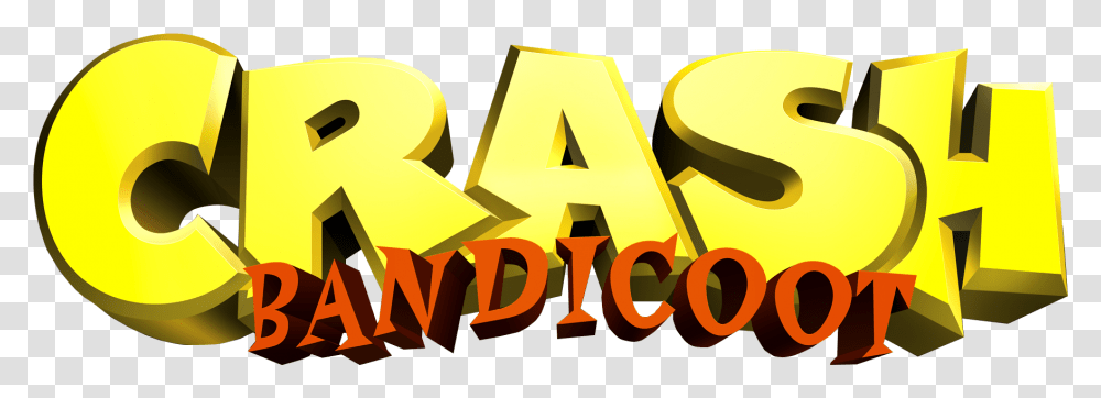 Image Low Res Official Crash Bandicoot Logo, Alphabet, Label, Number Transparent Png