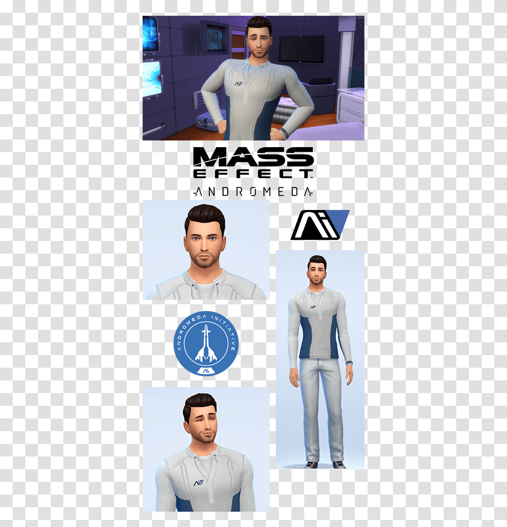 Image Mass Effect Andromeda Sims, Sleeve, Long Sleeve, Person Transparent Png