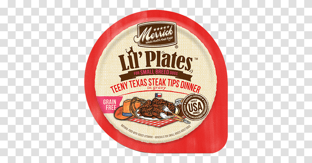 Image Merrick Dog Food Grain Free Lil Plates, Label, Sticker, Lager Transparent Png