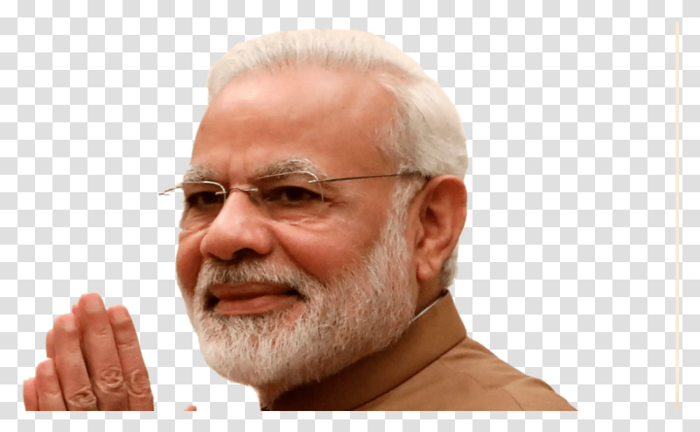 Image Modi Most Popular World Leader On Facebook Report, Person, Human, Beard, Glasses Transparent Png