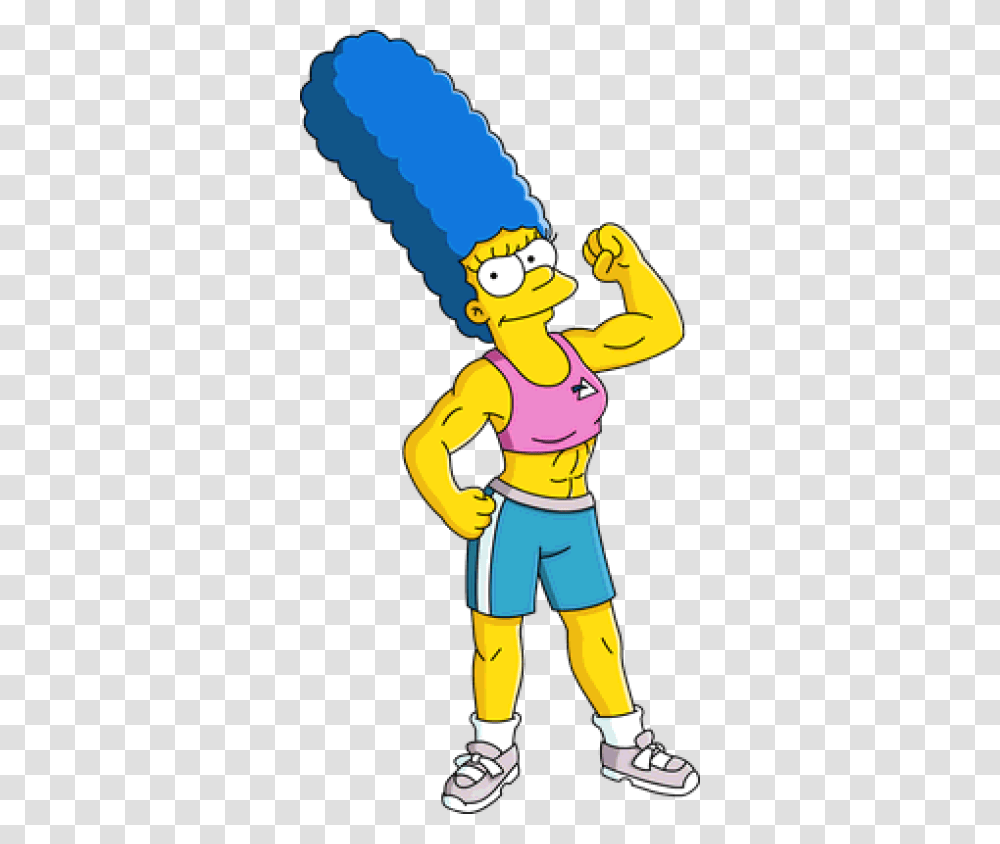 Image Muscular Marge Tapped Out Simpsons Muscle Marge, Person, Hand, Shorts Transparent Png