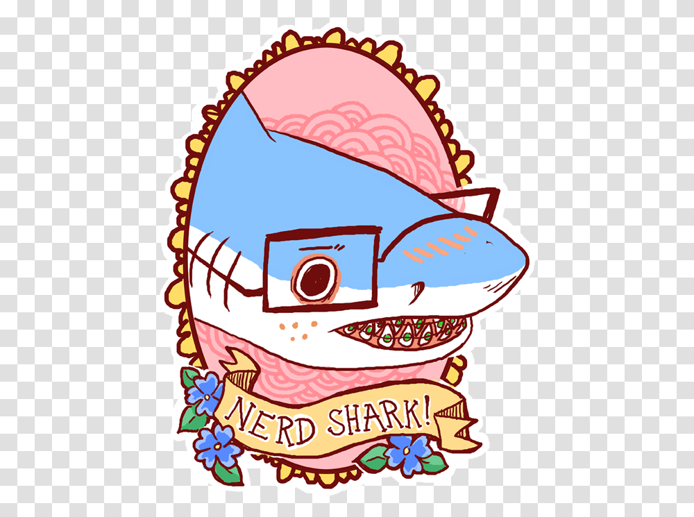 Image N Zlzfnerc R Cute Shark, Label, Apparel Transparent Png
