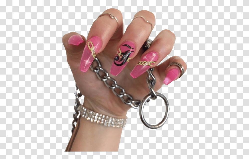 Image Nail Polish, Person, Human, Manicure, Bracelet Transparent Png