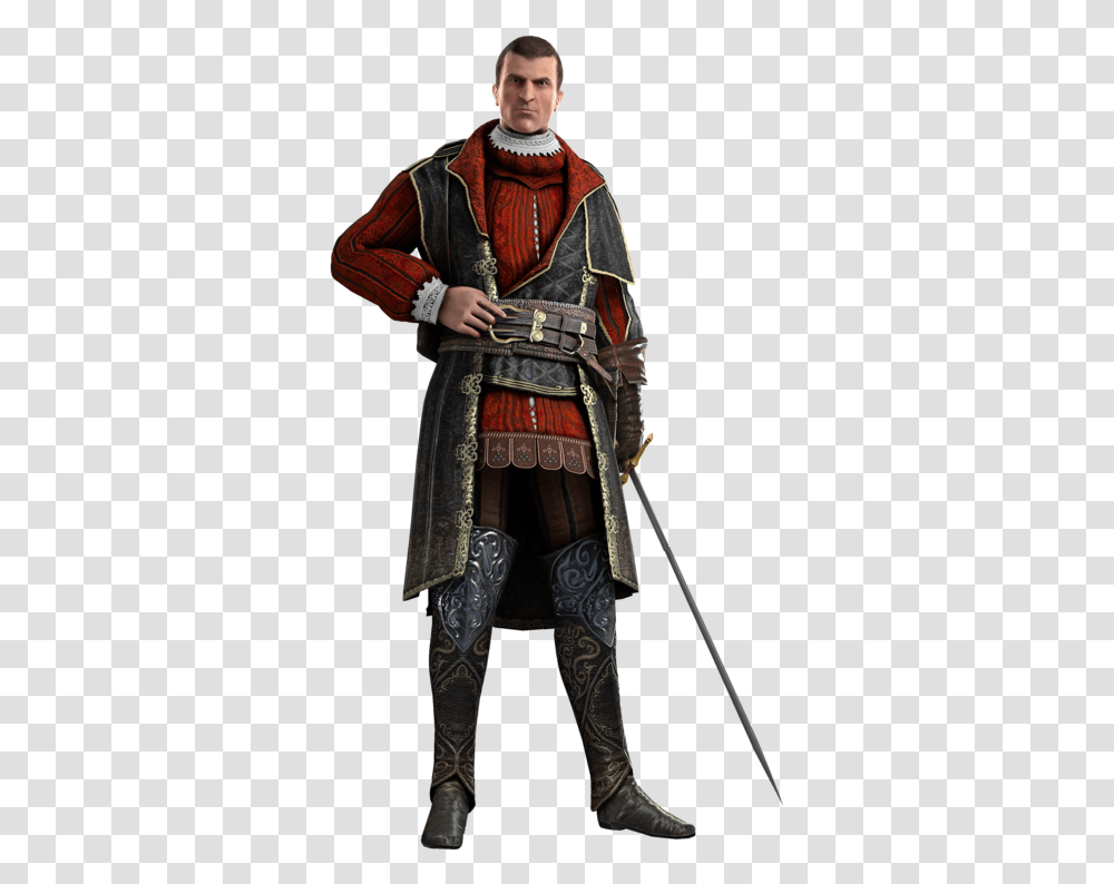 Image Niccolo Machiavelli Assassin's Creed Brotherhood, Person, Coat, Costume Transparent Png