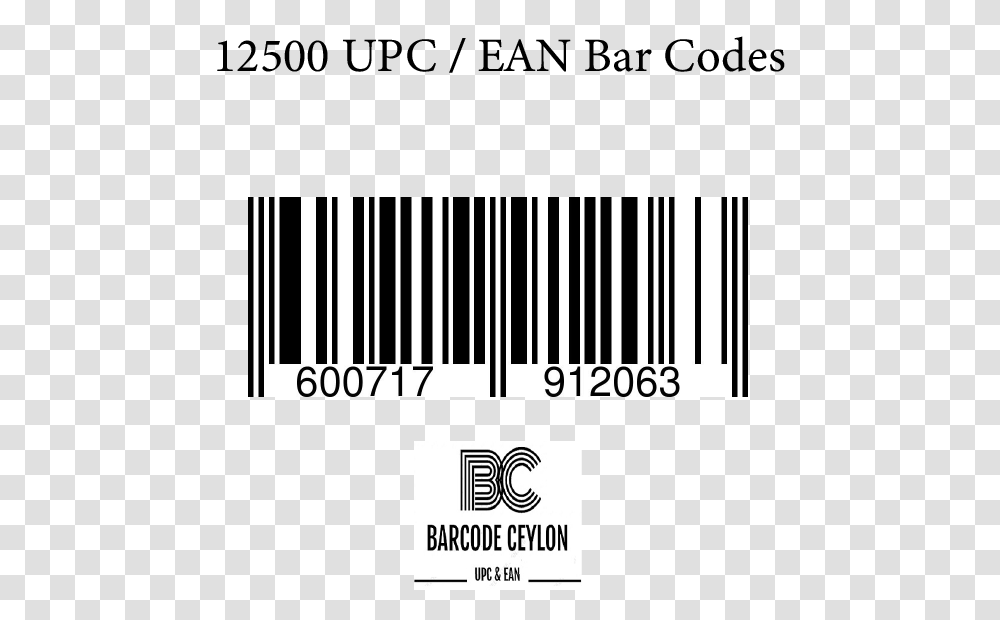 Image Of Upc Ean Bar Codes Pattern, Label, Word, Logo Transparent Png