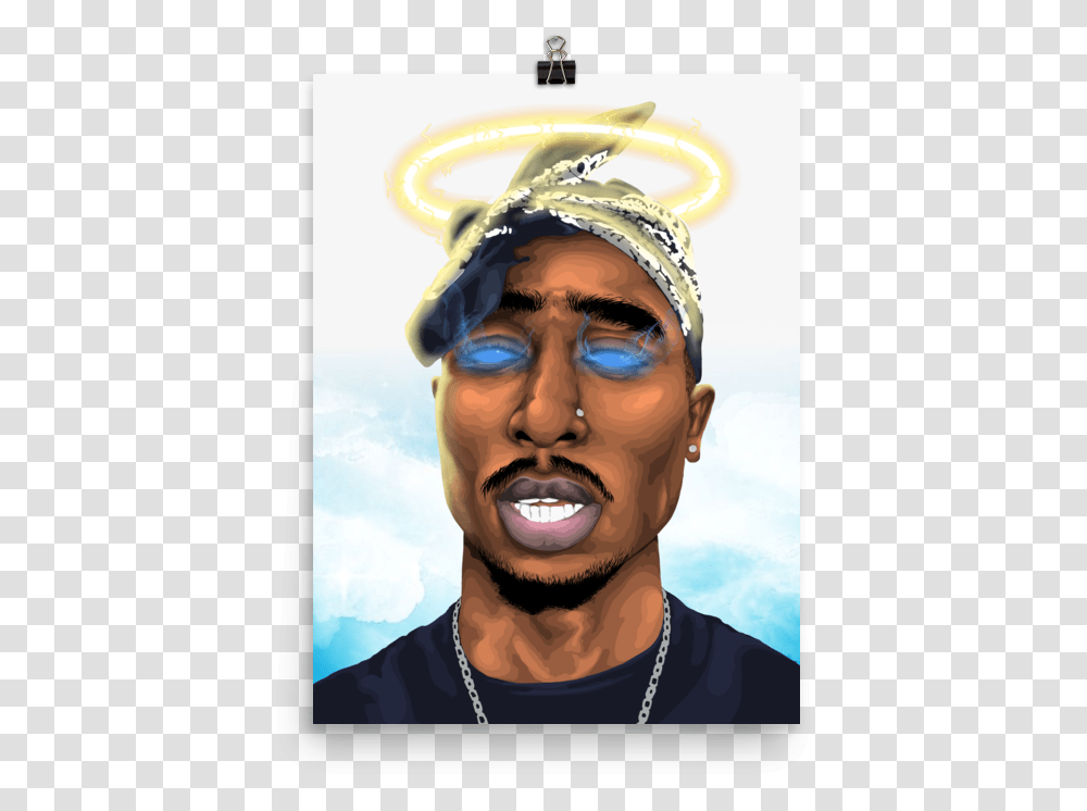 Image Of 2pac Premium Gloss Poster King, Face, Person, Human, Head Transparent Png