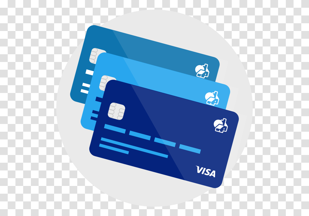 Image Of 3 Cards, Credit Card, Hat Transparent Png