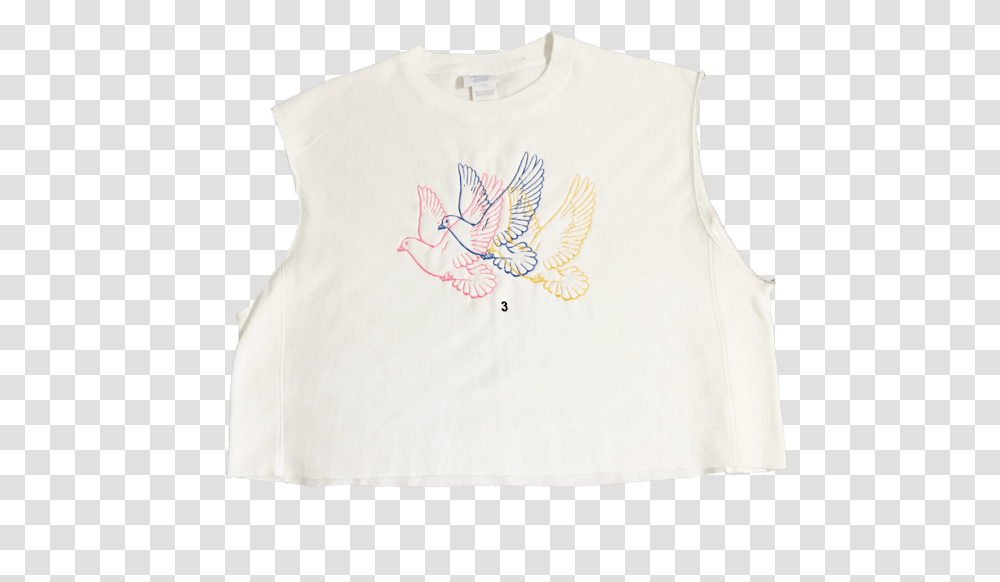 Image Of 3 Doves Cutoff Crop By Prayforchristian Illustration, Apparel, Blouse, T-Shirt Transparent Png