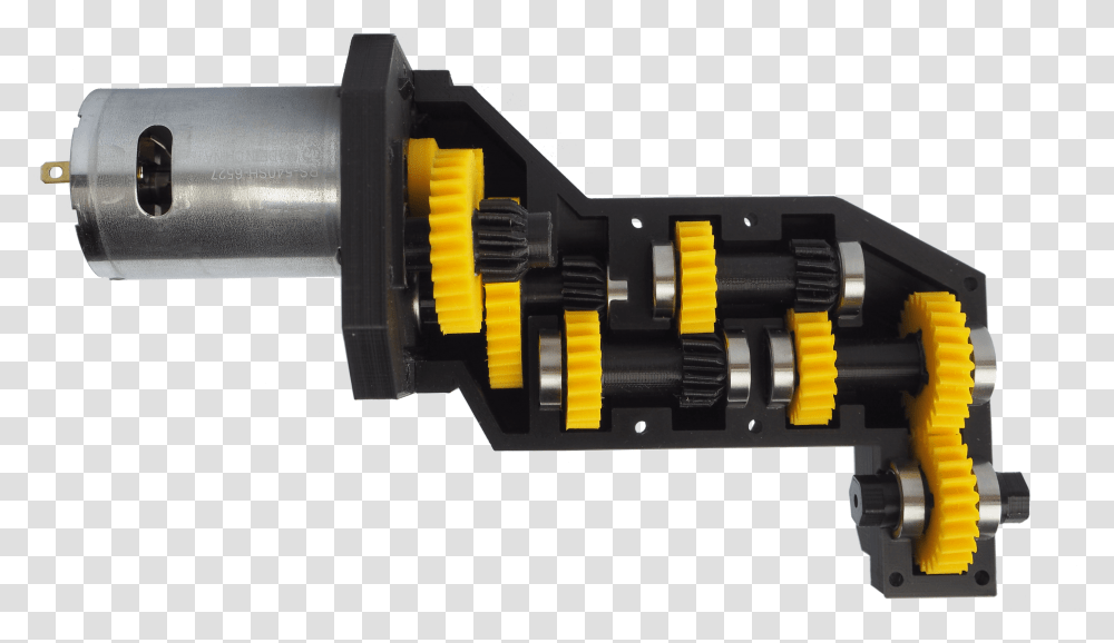 Image Of 3d Printed Gearbox From Rancher Scale Model 3d Printed Gearbox, Machine, Gun, Weapon, Rotor Transparent Png