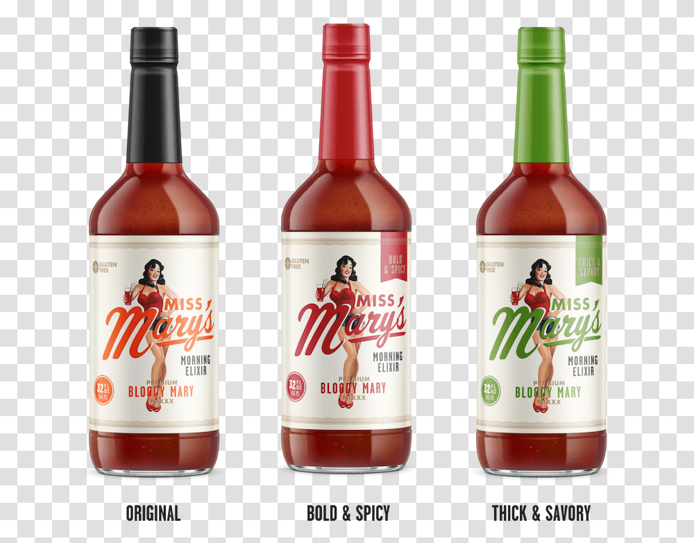 Image Of 4 Bottle Pack Bloody Mary Mrs Mary's Bloody Mary, Liquor, Alcohol, Beverage, Ketchup Transparent Png
