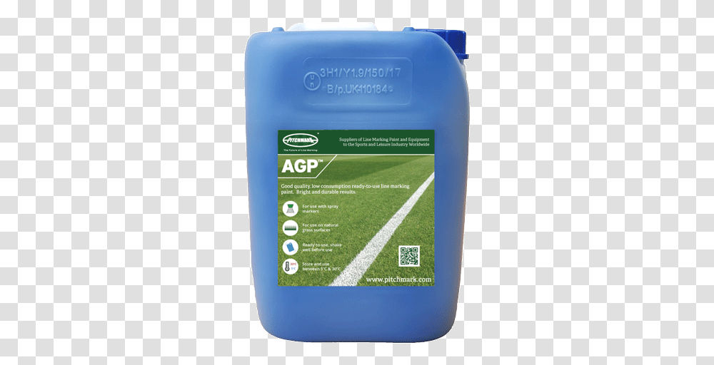 Image Of A 10 Litre Plastic Drum Of Agp Blue Pitch, Field, Bottle, Building, Team Sport Transparent Png