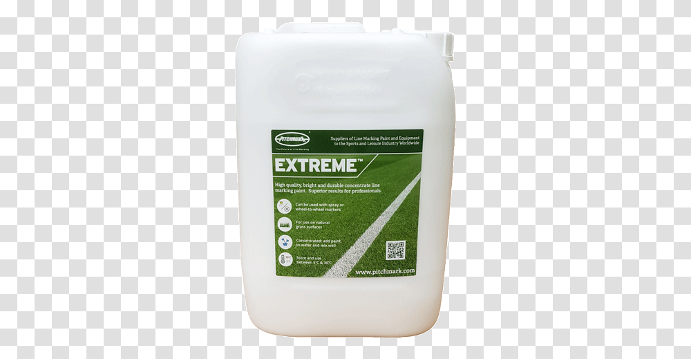 Image Of A 10 Litre Plastic Drum Of Extreme White Line Paint, Bottle, Beverage, Drink, Cosmetics Transparent Png