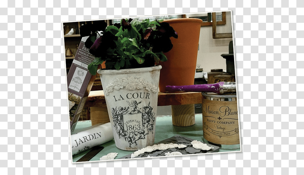 Image Of A Custom French Pot Flowerpot, Potted Plant, Vase, Jar, Pottery Transparent Png