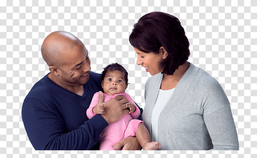 Image Of A Mother And Father With Their Baby Baby, Person, Human, People, Family Transparent Png