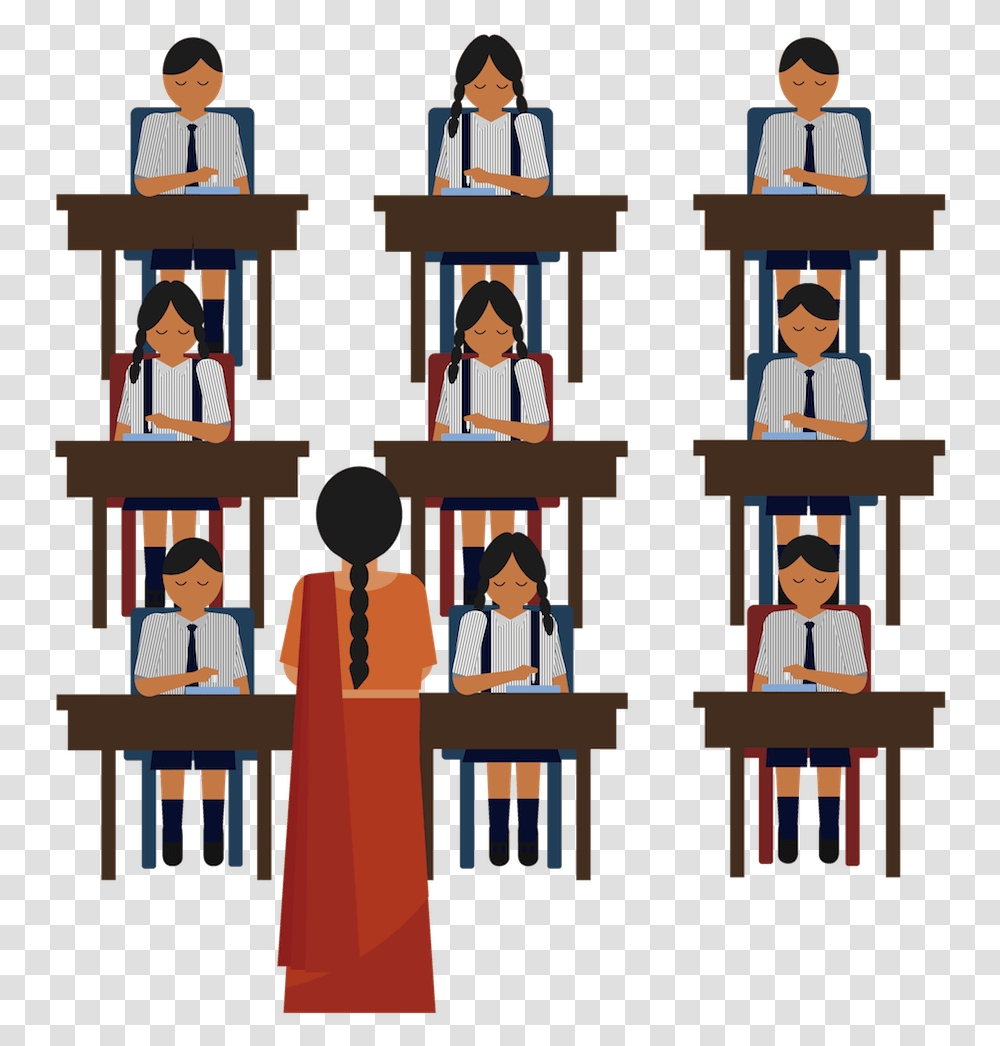 Image Of A Teacher Teaching A Bunch Of Student At The Teacher, Audience, Crowd, Person, Human Transparent Png