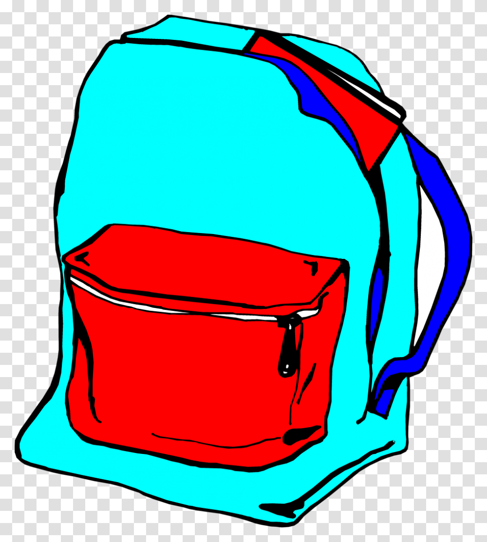 Image Of Backpack Clipart Book Bag Clip Art, Helmet, Apparel Transparent Png