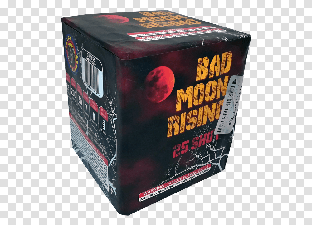 Image Of Bad Moon Rising 25 Shots Star Lord, Box, Label, Electronics, Computer Transparent Png