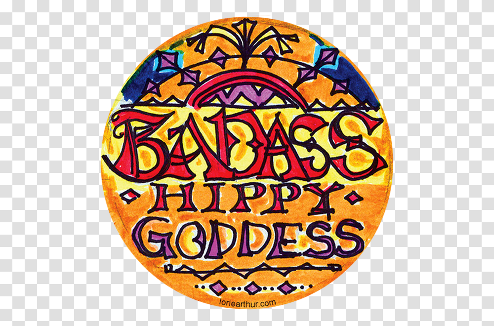 Image Of Badass Hippy Goddess Circle, Logo, Trademark Transparent Png