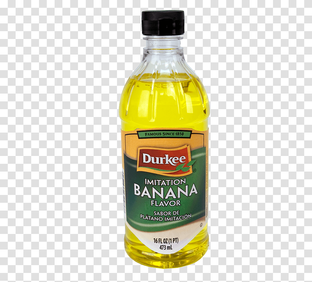 Image Of Banana Flavor Imitation Durkee Liquid Garlic, Label, Mustard, Food Transparent Png