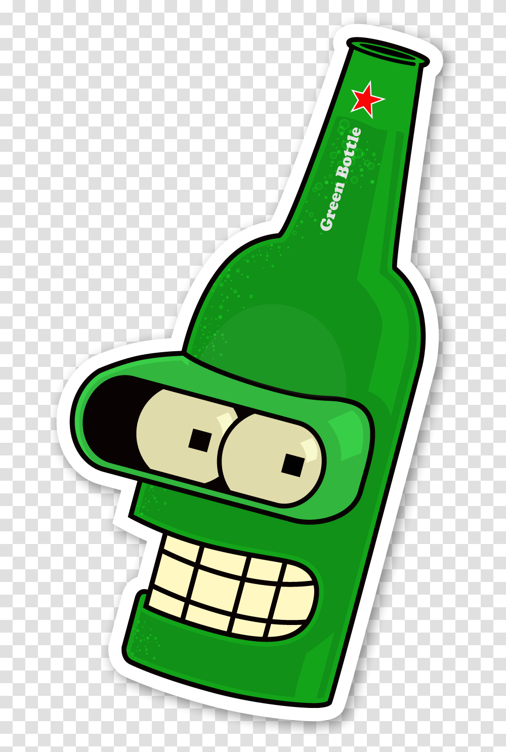 Image Of Bender Beer Bottle, Beverage, Drink, Alcohol Transparent Png