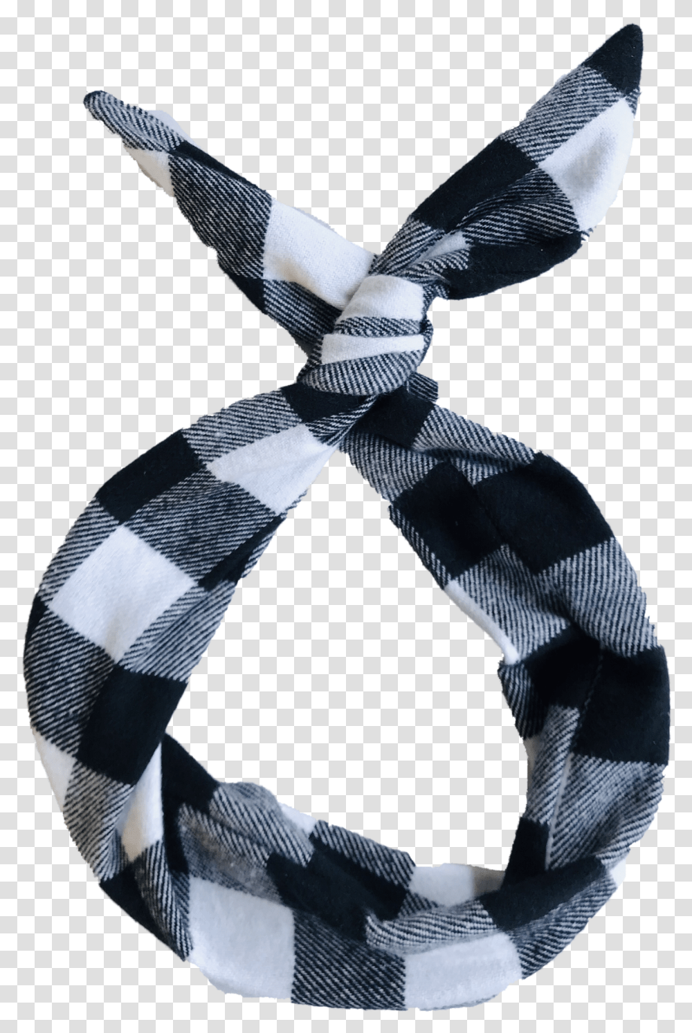 Image Of Black And White Buffalo Plaid Flannel Wire, Tie, Accessories, Accessory Transparent Png