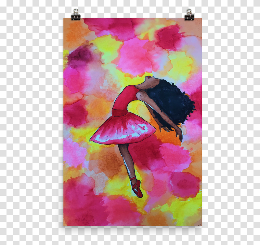 Image Of Black Girl Magic Prints Painting, Dance, Ballet, Dance Pose, Leisure Activities Transparent Png