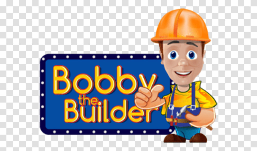 Image Of Bobby The Builder Bobby The Builder, Apparel, Helmet, Hardhat Transparent Png