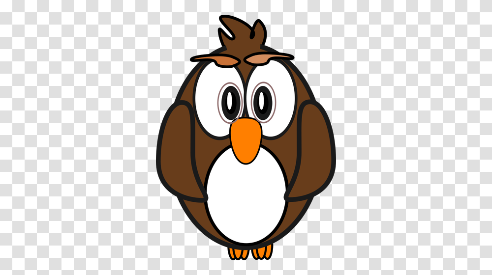 Image Of Brown Owl, Bird, Animal, Penguin Transparent Png