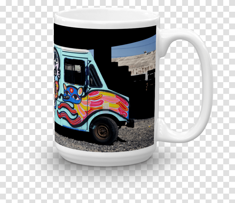 Image Of Bud Snow Box Truck Coffee Cup, Transportation, Vehicle, Beverage, Drink Transparent Png