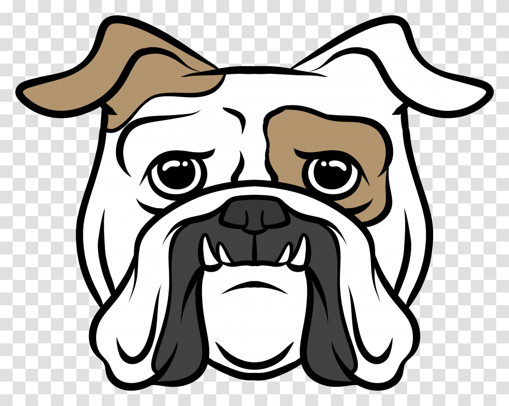 Image Of Bulldog Companion Dog, Drawing, Stencil, Head Transparent Png