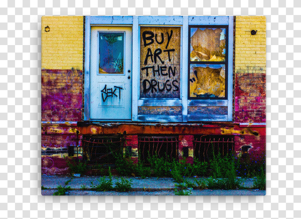 Image Of Buy Art Then Drugs 16 X 20 Graffiti Canvas, Home Decor, Wall, Brick, Painting Transparent Png