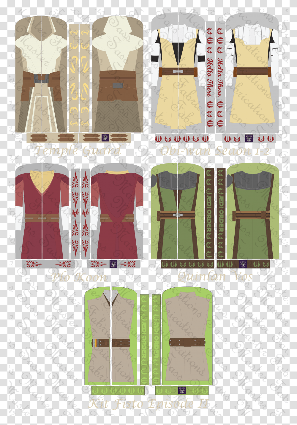 Image Of Canon Jedi Character Garment Bags Pattern, Furniture, Plot, Interior Design Transparent Png