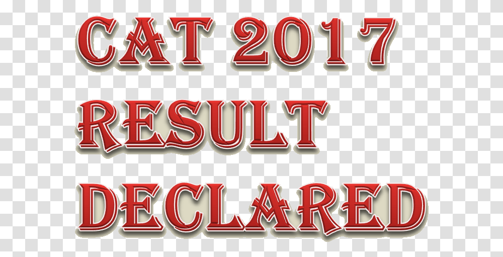 Image Of Cat 2017 Result Declared Carmine, Alphabet, Number Transparent Png