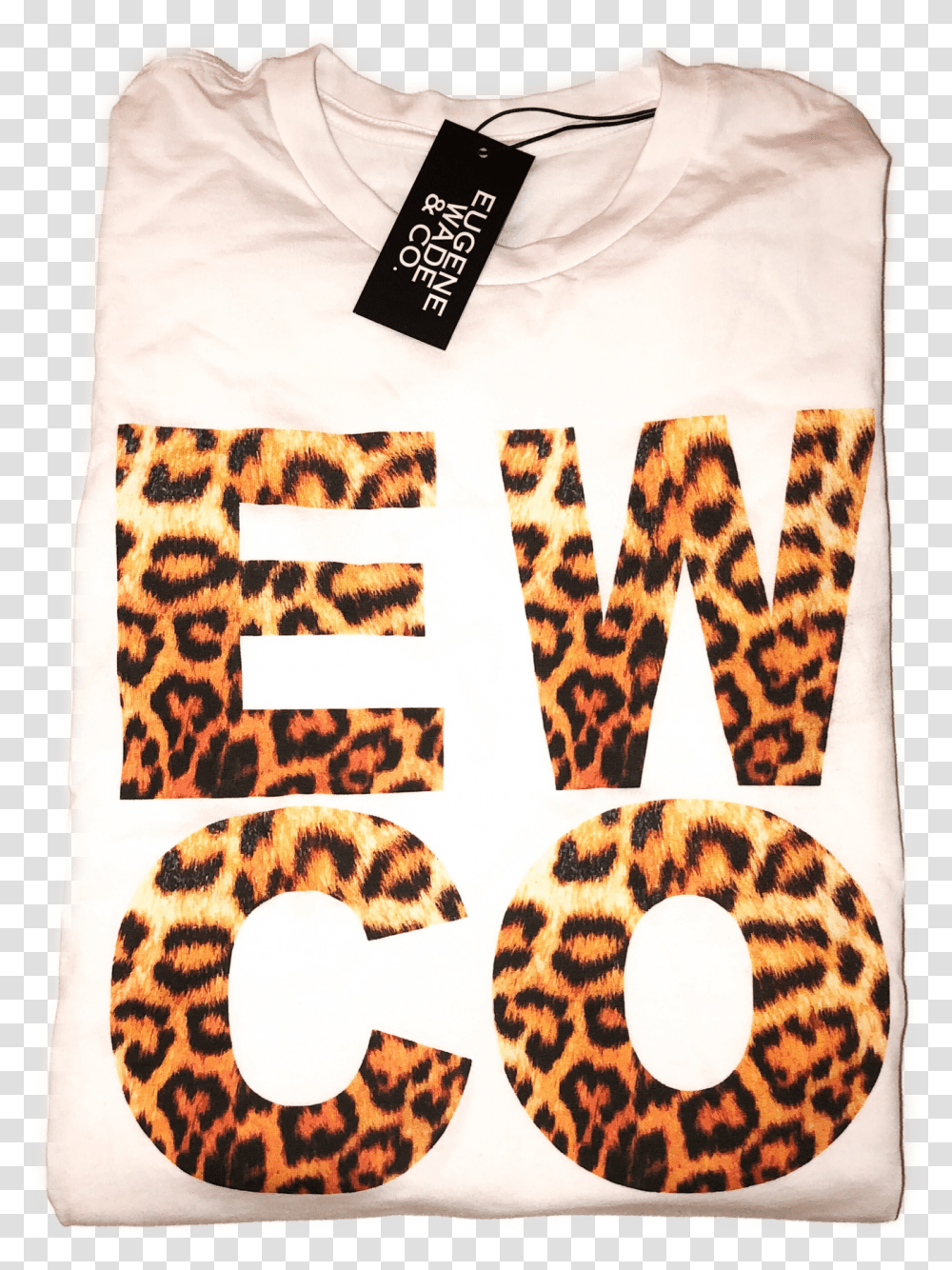 Image Of Cheetah Print Ewco Bag, Rug, Alphabet, Donut Transparent Png