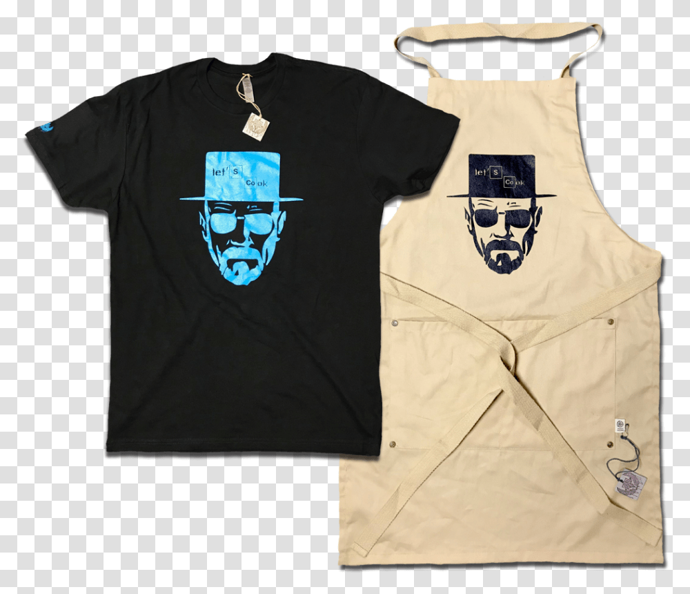 Image Of Cooking With Heisenberg Tee Amp Apron, Apparel, T-Shirt, Sunglasses Transparent Png