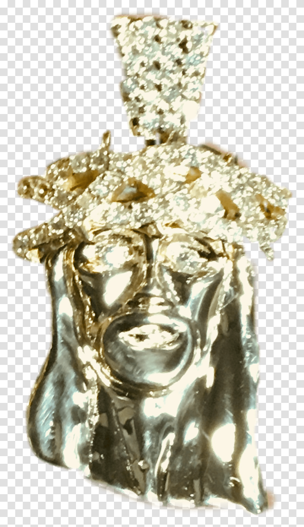 Image Of Corona De Espinas Micro Locket, Aluminium, Gold, Trophy Transparent Png